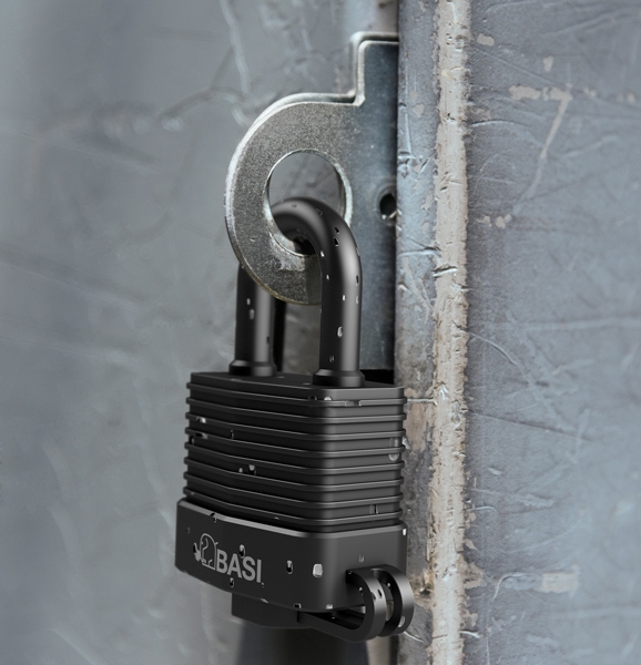 Λουκετο ατσαλινο με πλαστική επικάλυψη 50mm εξωτερικου χωρου VHS615W 6150-5000 - Image 3