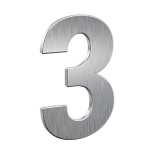 Αριθμός σπιτιού ανοξείδωτο HN150-3 7300-0003