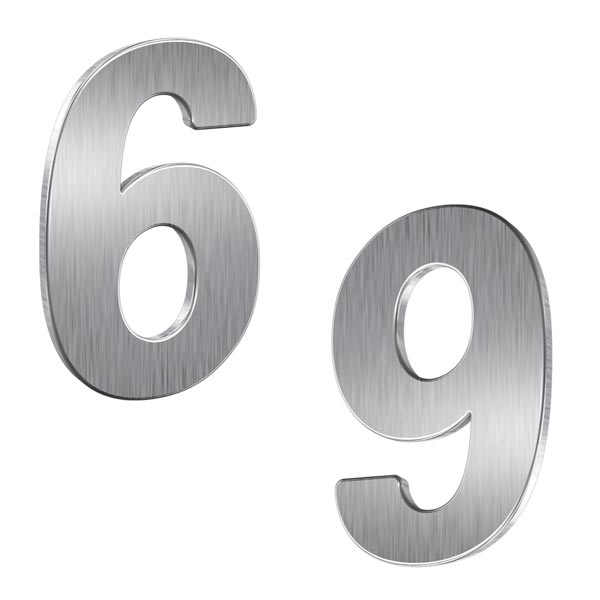 Αριθμος σπιτιου ανοξειδωτο HN150-6/9 7300-0006