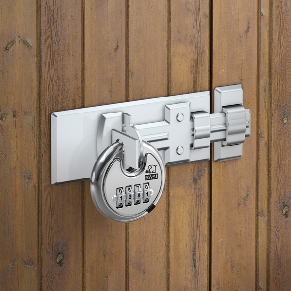 Λουκετο ατσαλινο με συνδυασμο στρογγυλο RVS 610Z 6100-7050 - Image 2