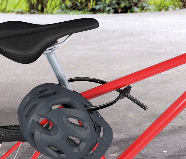 Κλειδαριά με δεματικό καλωδίων σε μαύρο χρώμα KBS 50 6990-0310-1100 - Image 2