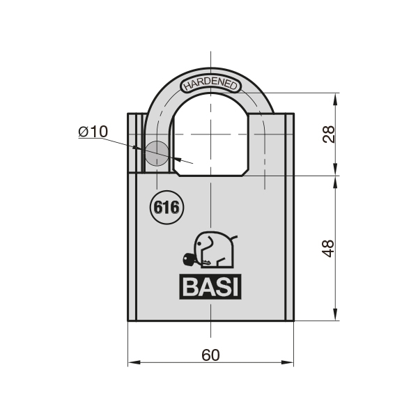 Λουκετο ατσαλινο basi 60cm VHS616 6160-6000 - Image 2