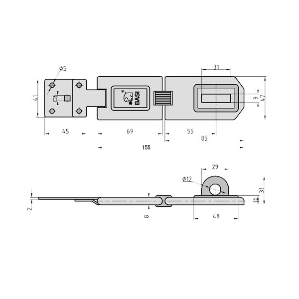 Μεντεσές για λουκέτο SF 50 6901-0155 - Image 2