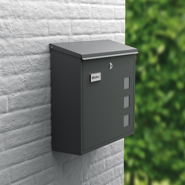 Γραμματοκιβώτιό ματ ανθρακί BK350M 2170-0901 - Image 3