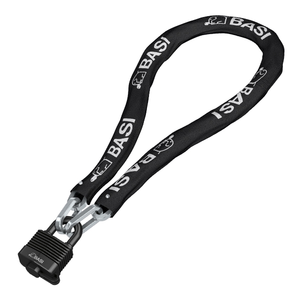 Λουκέτο με ατσάλινη αλυσίδα ZR 322 με λουκέτο VHS 615W μαύρο ανθεκτικό στις καιρικές συνθήκες