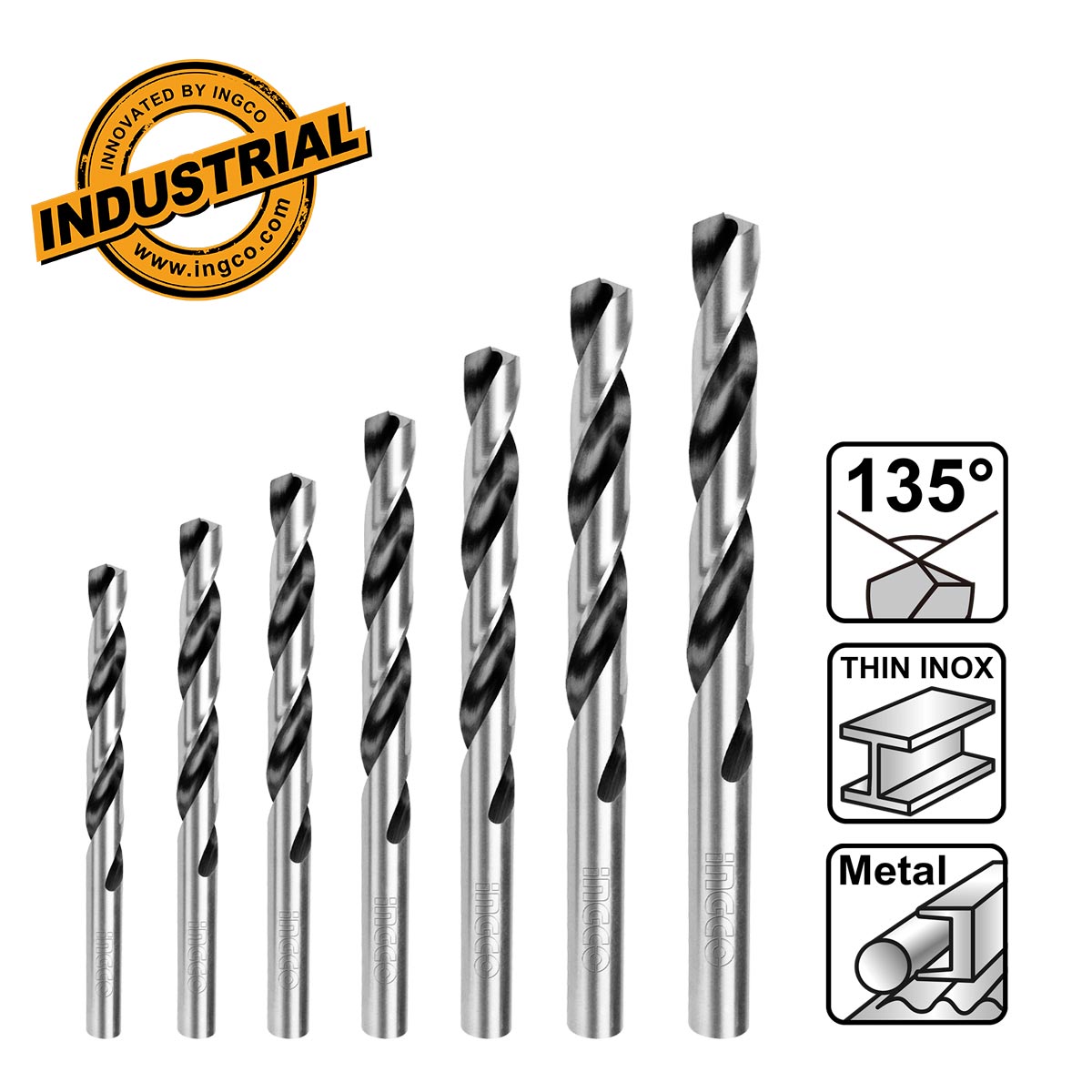 Τρυπάνια ξύλου 4–10mm σετ 5 τεμαχίων σε πλαστική κασετίνα