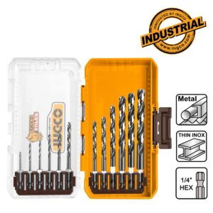 Σετ τρυπανιών μετάλλου HSS 1/4 HEX 12 τεμαχίων σε πλαστική κασετίνα