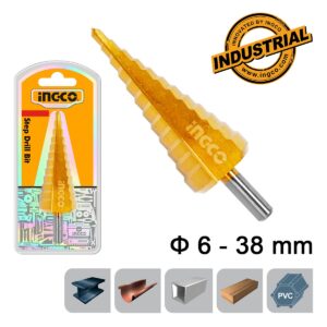 Κωνικό διαβαθμισμένο τρυπάνι 6–38mm για μέταλλο ξύλο και πλαστικό