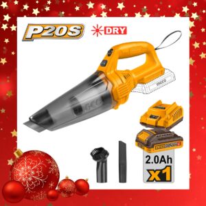 Σκούπακι μπαταρίας 20V Li-Ion 140W με φίλτρο HEPA και εξαρτήματα καθαρισμού