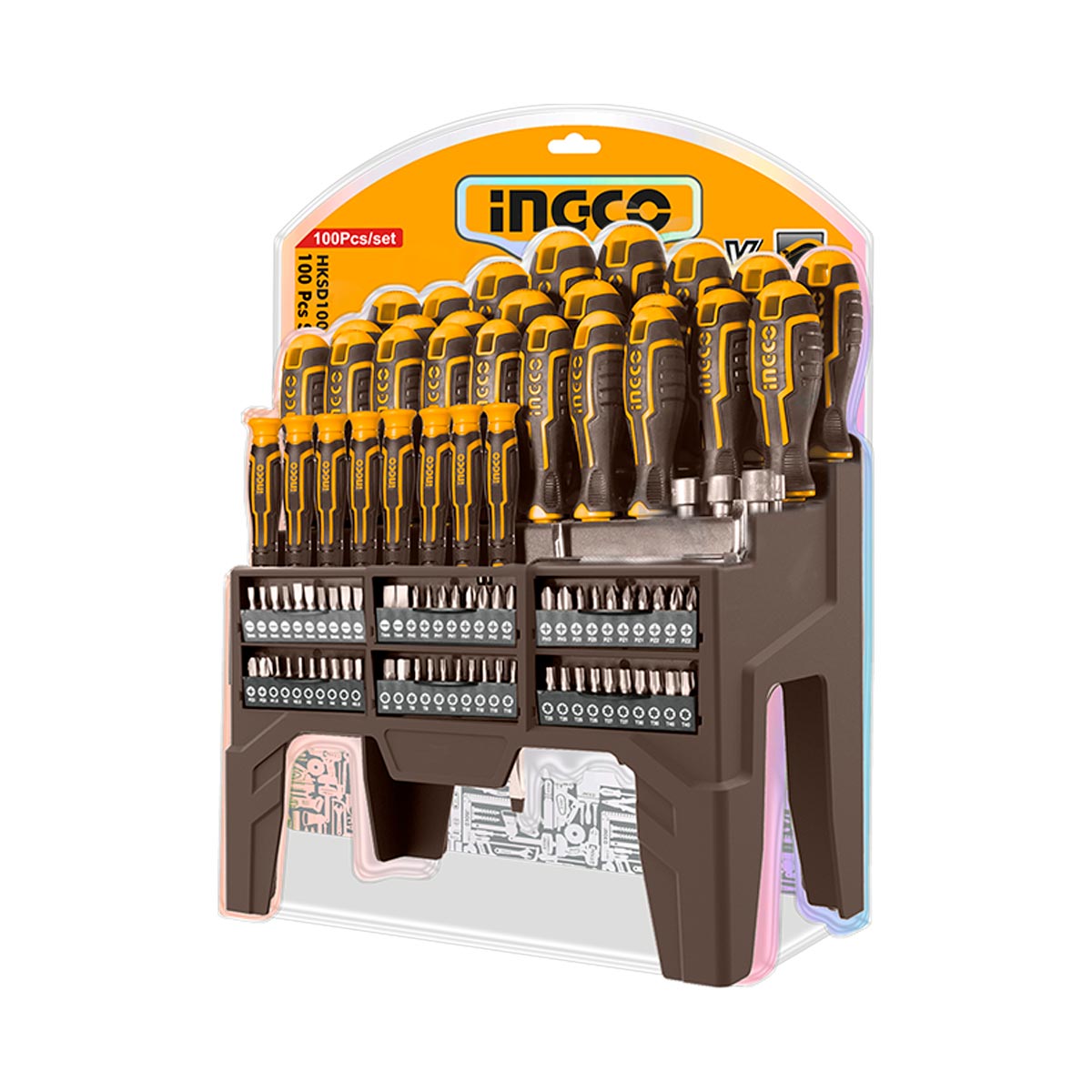 Κατσαβίδια και Μύτες σε Σταντ Σετ 100 τεμ. HKSD10028