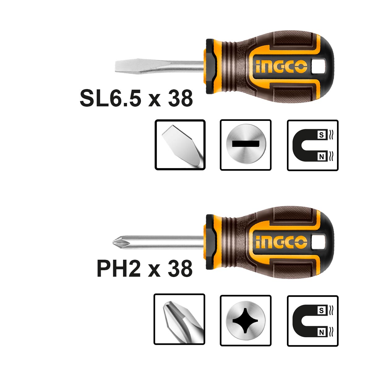 Κατσαβίδια Νάνος Σετ 2 τεμ. HKSDS2228 - Image 2