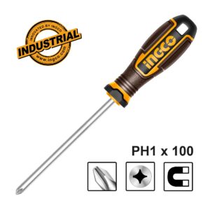Κατσαβίδι Σταυρού PH1 x 100mm ingco HSDPH1100