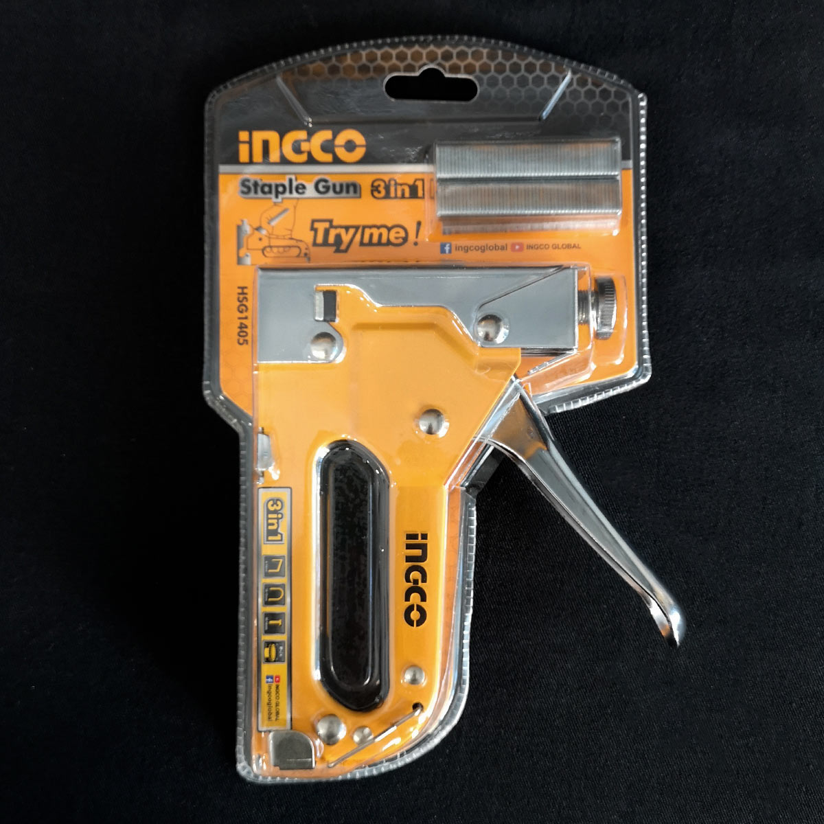 3 σε 1 καρφωτικό συρραπτικό χειρός από ανοξείδωτο ατσάλι με εξαρτήματα