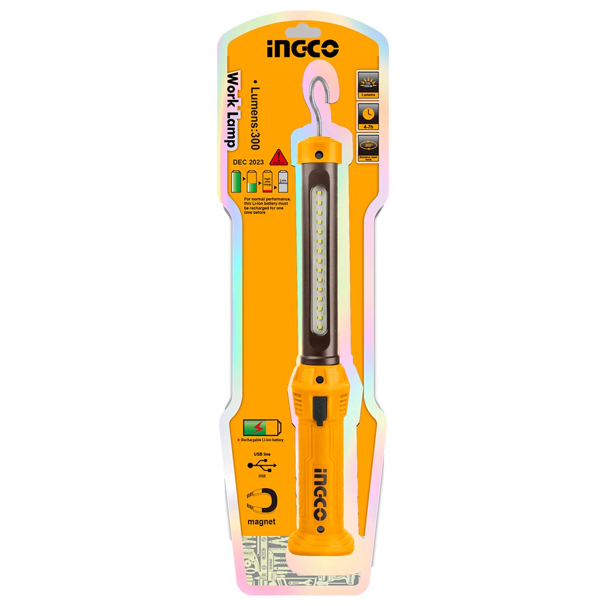 Φακός Λάμπα Συνεργείου 3.6V Επαναφορτιζόμενος HWLI35261 - Image 3