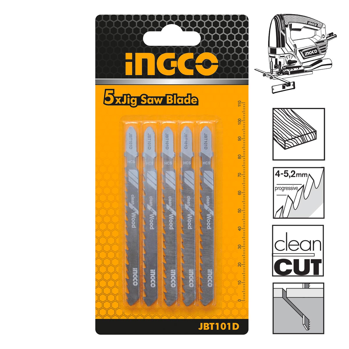 Πριονόλαμες σέγας ξύλου 74mm σετ 5 τεμαχίων για ξύλο και μοριοσανίδα