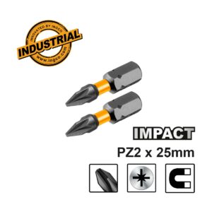 Κατσαβιδόμυτες Impact PZ2 x 25mm Pozidriv σετ 2 τεμαχίων