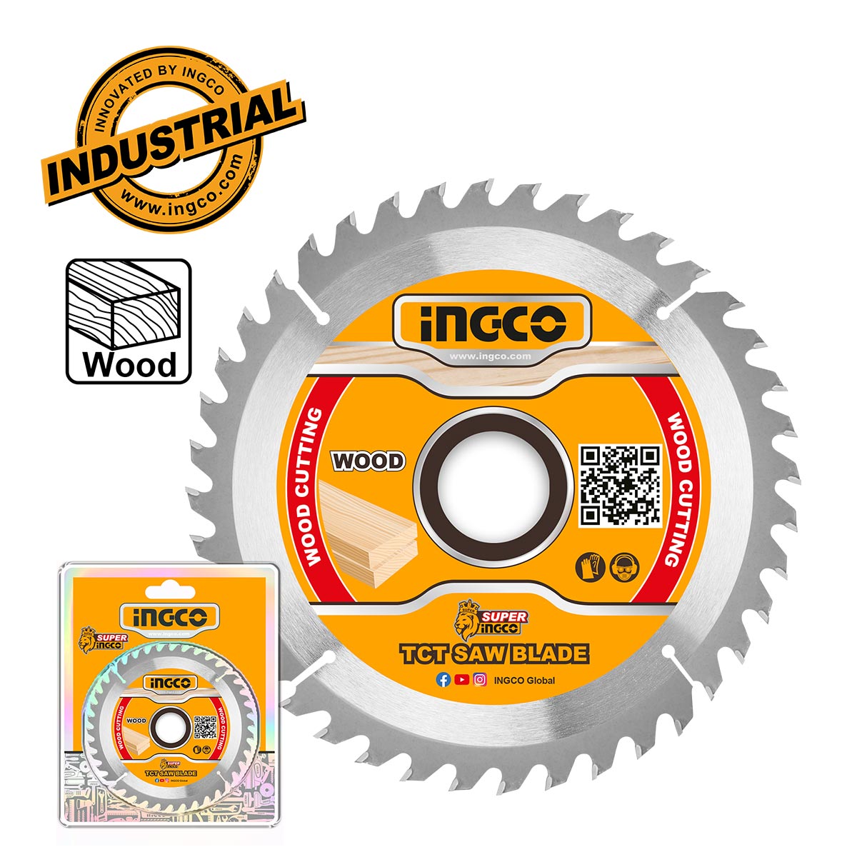 Δίσκος κοπής ξύλου και αλουμινίου INGCO 115mm TCT