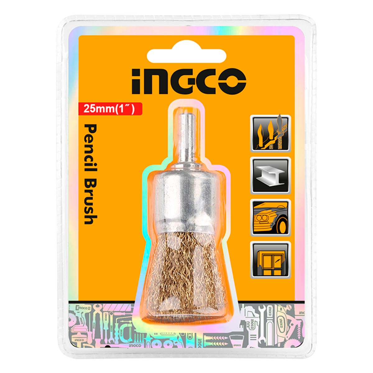 Συρματόβουρτσα με Άξονα για Δράπανο 24mm WB70241 - Image 2