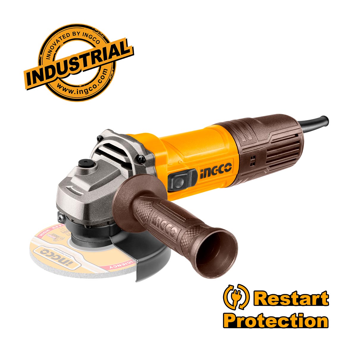 Γωνιακός τροχός 750W 115mm με προστασία ακούσιας εκκίνησης