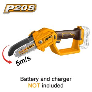 Ελαφρύ μίνι αλυσοπρίονο 20V για κλάδεμα και κοπή ξύλου