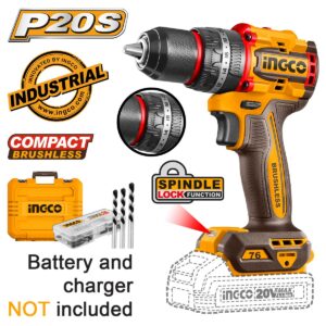 Επαγγελματικό δραπανοκατσάβιδο 20V brushless SOLO με εξαρτήματα