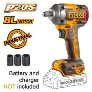 Κρουστικό μπουλονόκλειδο μπαταρίας 20V Li-Ion SOLO 400/550Nm brushless