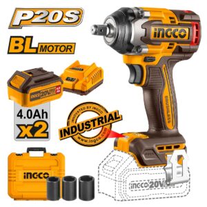 Κρουστικό μπουλονόκλειδο μπαταρίας 20V Li-Ion 500/650Nm brushless με βαλίτσα