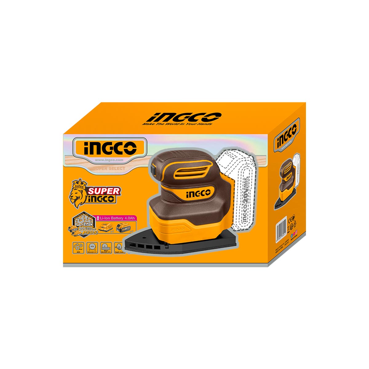 Παλμικό Τριγωνικό Τριβείο Χούφτας Μπαταρίας 20V Li-Ion SOLO CPSLI2014 - Image 3