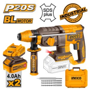 Πιστολέτο περιστροφικό κρουστικό σκαπτικό μπαταρίας 20V Li-Ion 2.5J με βαλίτσα