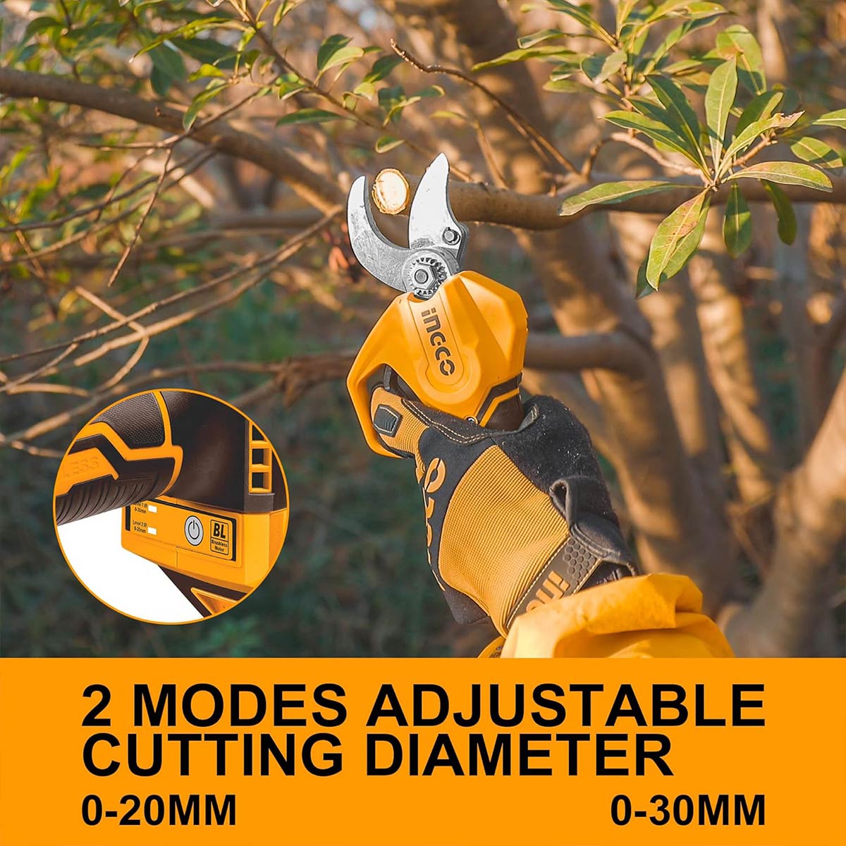 Ψαλίδι Κλαδέματος Μπαταρίας 20V Li-Ion SOLO Brushless CSSLI20308 - Image 3