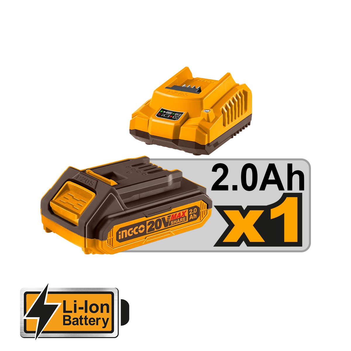 Καρφωτικό Τοίχου Μπαταρίας 20V Li-Ion + Βαλίτσα CSTLI3808 - Image 2