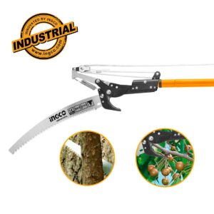 Πριόνι και ψαλίδι κλαδέματος με τηλεσκοπικό κοντάρι 14″ και λεπίδες SK5