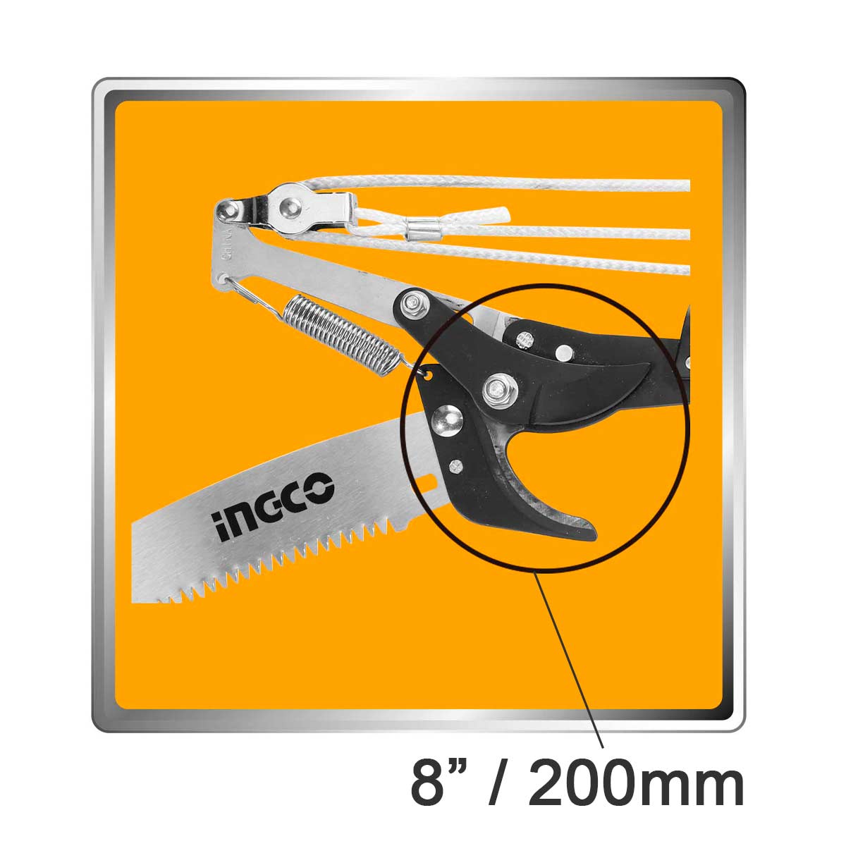 Πριόνι & Ψαλίδι Κλαδέματος με Τηλεσκοπικό Κοντάρι 14″ SK5 HEPS25281 - Image 2