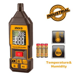 Ψηφιακός μετρητής υγρασίας και θερμοκρασίας με LCD οθόνη και φωτισμό