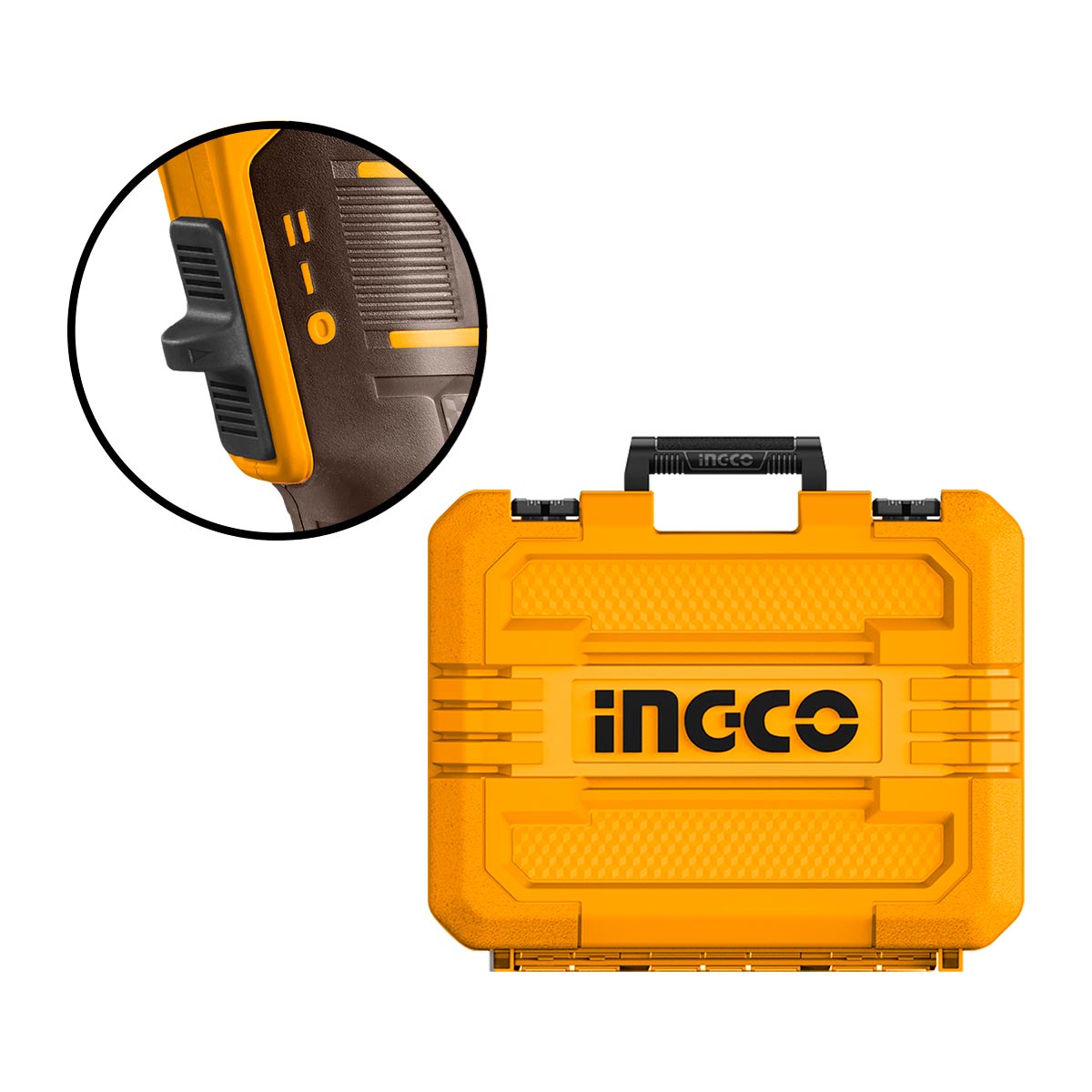 Πιστόλι Θερμού Αέρα Μπαταρίας 20V Li-Ion με LCD Οθόνη (Σετ) HGLI20035 - Image 3