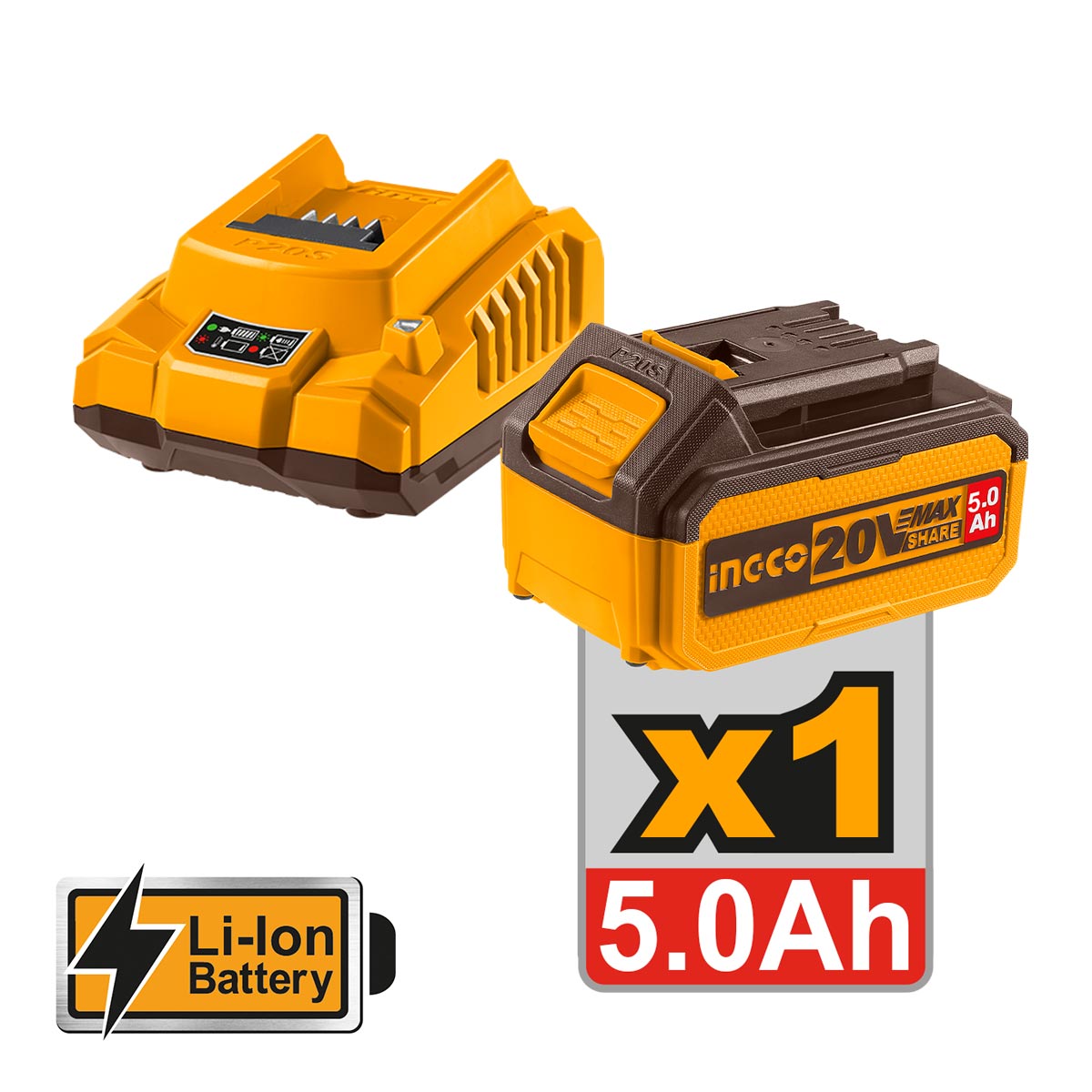 Πιστόλι θερμού αέρα μπαταρίας 20V Li-Ion με LCD οθόνη και αξεσουάρ