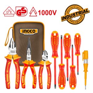Μονωμένα εργαλεία ηλεκτρολόγου 1000V με κατσαβίδια και πένσες