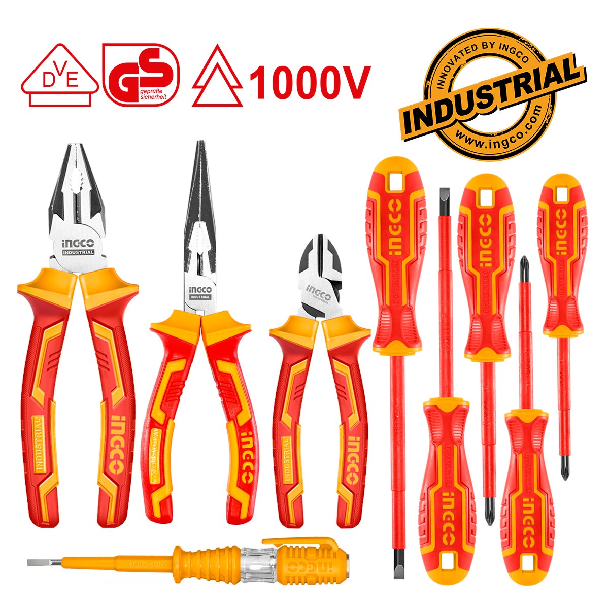 Εργαλεια Ηλεκτρολόγου VDE Σετ 9 τεμ. HKIST3091 - Image 2