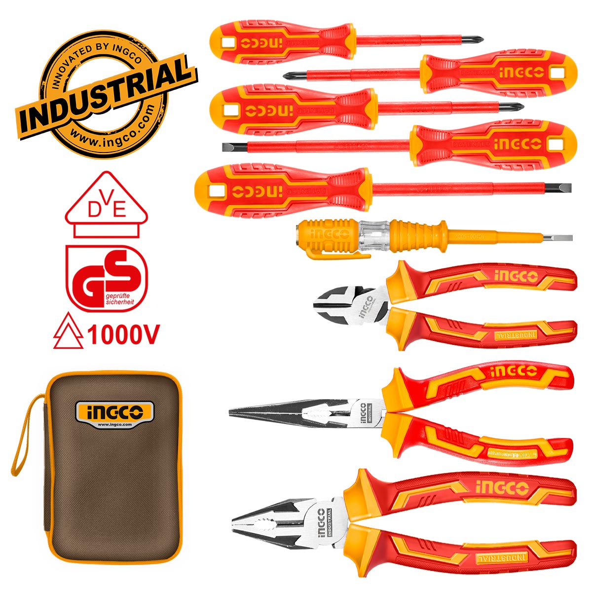 Εργαλεια Ηλεκτρολόγου VDE Σετ 9 τεμ. HKIST3091 - Image 3