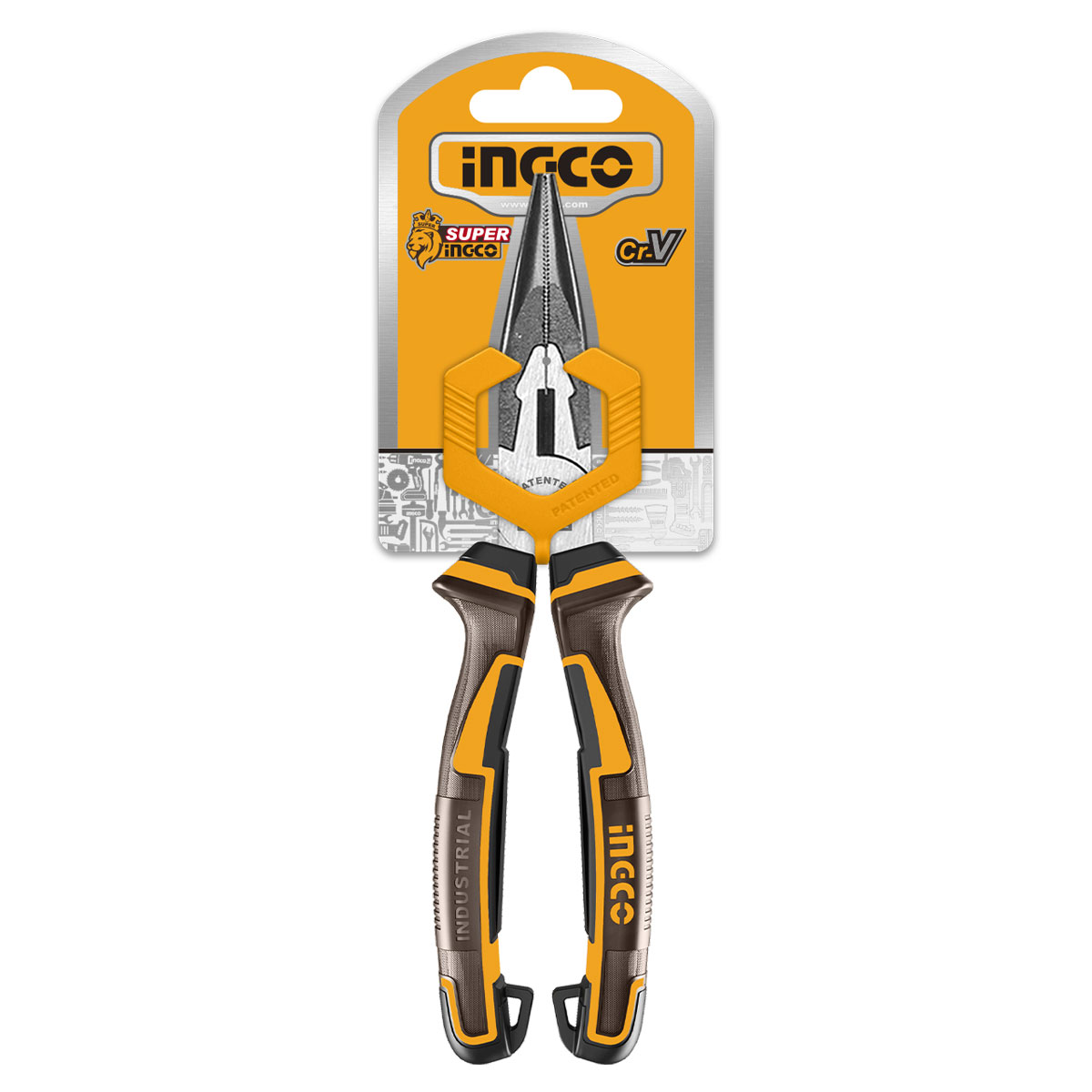 Μυτοτσίμπιδο ίσιο 160mm από ατσάλι με εργονομική λαβή