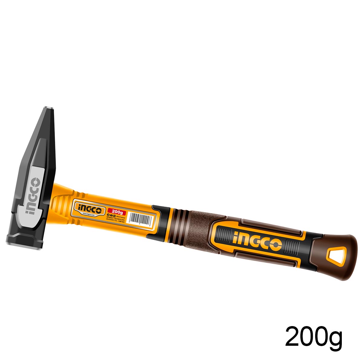 Σφυρί μηχανικού 200g από σφυρήλατο ατσάλι με εργονομική λαβή