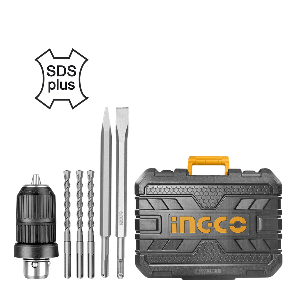 Ηλεκτρικό πιστολέτο περιστροφικό κρουστικό 800W SDS Plus 2.5J με βαλίτσα