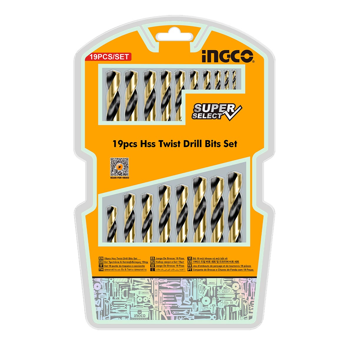 Σετ τρυπάνια κώνικα 4-32mm και φρεζοτρύπανα HSS 4341 σε πλαστική θήκη