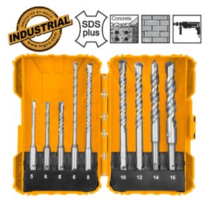 Σετ τρυπάνια SDS Plus 5-16mm για μπετόν και τούβλο σε κασετίνα