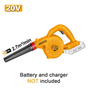 Φυσητήρας μπαταρίας 20V Li-Ion SOLO 18.000rpm για καθαρισμό φύλλων και σκόνης