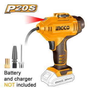 Αεροσυμπιεστής αυτοκινήτου μπαταρίας 20V Li-Ion SOLO 150psi με αναλογικό μανόμετρο και LED φωτισμό