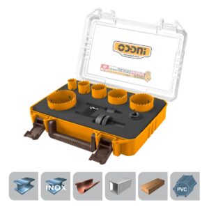 Σετ ποτηροτρύπανα bi-metal 22-64mm 9 τεμαχίων σε βαλίτσα για μέταλλο και ξύλο
