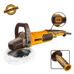 Στιλβωτής αλοιφαδόρος 1400W με ρυθμιζόμενες στροφές και δίσκο 180mm