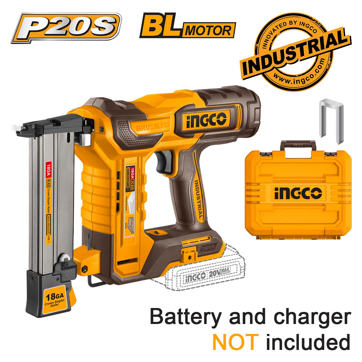 Καρφωτικό διχάλων μπαταρίας 20V Li-Ion Brushless SOLO με βαλίτσα μεταφοράς