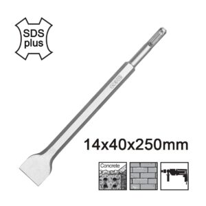 Πλατύ καλέμι κατεδάφισης SDS Plus 14x40x250mm για πιστολέτο σκυροδέματος